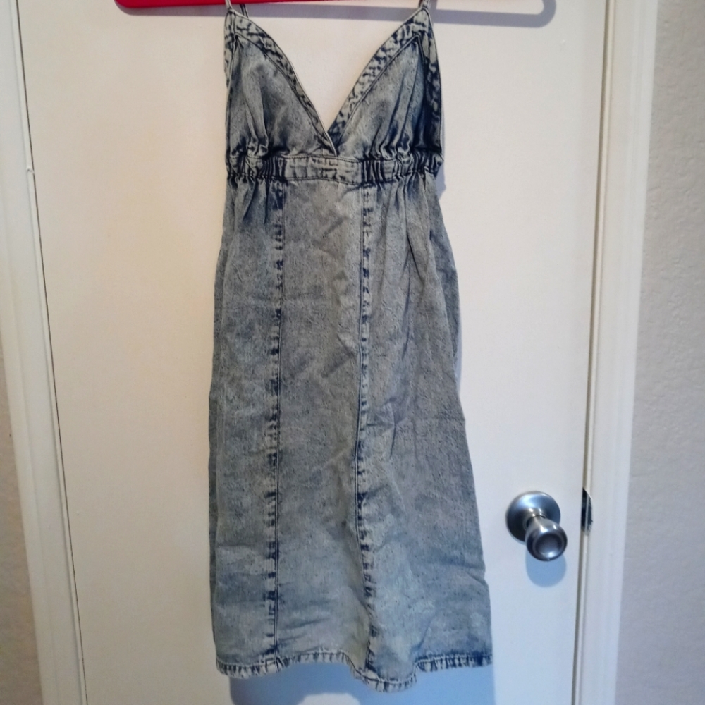 Baby doll denim dress